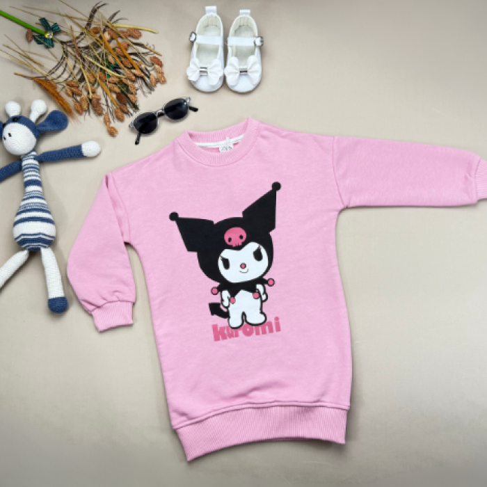 KUROMİ PEMBE ELBİSE                                             