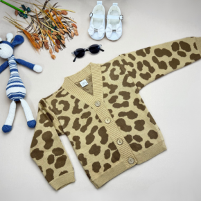 LEOPAR KAHVERENGİ HIRKA