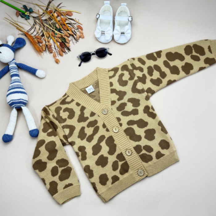 LEOPAR KAHVERENGİ HIRKA